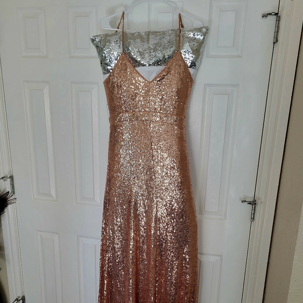Glitter dress full length